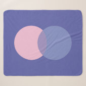Periwinkle & Pink Sherpadecke (Vorderseite (Horizontal))
