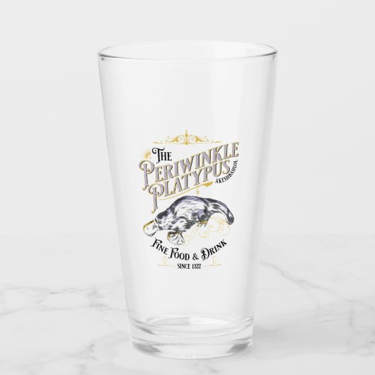 Periwinkle Platypus Glas (Vorderseite)