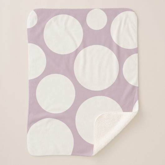 Periwinkle Polka Dot Blanket Sherpadecke (Vorderseite)
