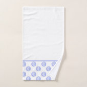 Periwinkle Polka Dots Badhandtuch Set (Handtuch)