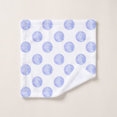 Periwinkle Polka Dots Badhandtuch Set (Waschlappen)