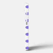 Periwinkle polka dots iPhone Case-Mate Hülle (Rückseite / Links)