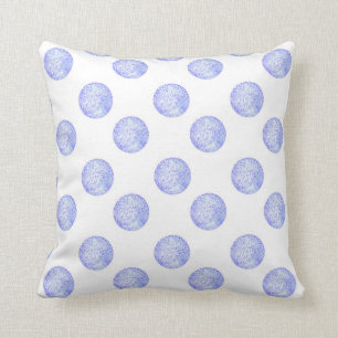 'Periwinkle Polka Dots' Kissen