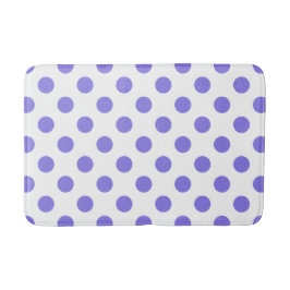 Periwinkle-Polka-Punkte Badematte