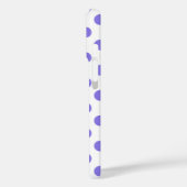 Periwinkle-Polka-Punkte Case-Mate iPhone Hülle (Rückseite / Links)