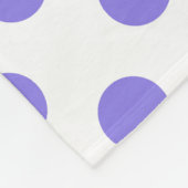 Periwinkle-Polka-Punkte Fleecedecke (Ecke)