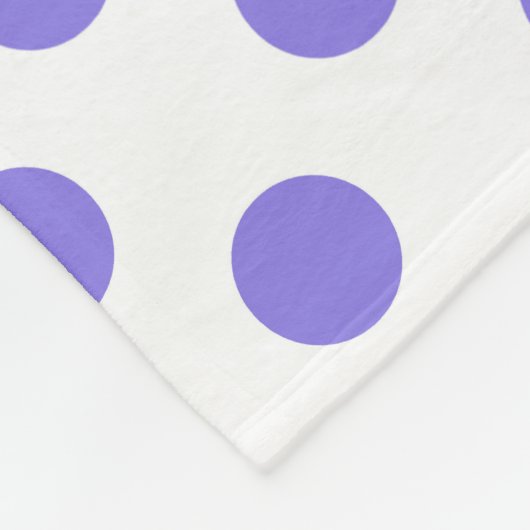 Periwinkle-Polka-Punkte Fleecedecke (Ecke)