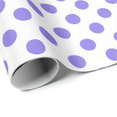 Periwinkle-Polka-Punkte Geschenkpapier (Rolleneckpunkt)