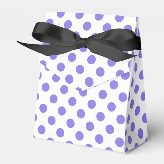 Periwinkle-Polka-Punkte Geschenkschachtel (Vorderseite)