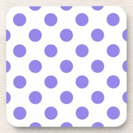 Periwinkle-Polka-Punkte Getränkeuntersetzer