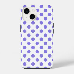 Periwinkle-Polka-Punkte iPhone 14 Hülle