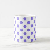 Periwinkle-Polka-Punkte Kaffeetasse (Mittel)