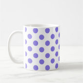 Periwinkle-Polka-Punkte Kaffeetasse (Links)
