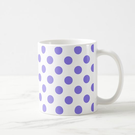 Periwinkle-Polka-Punkte Kaffeetasse (Rechts)