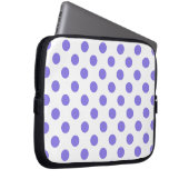 Periwinkle-Polka-Punkte Laptopschutzhülle (Vorne Rechts)