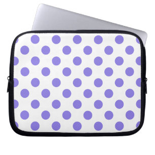 Periwinkle-Polka-Punkte Laptopschutzhülle