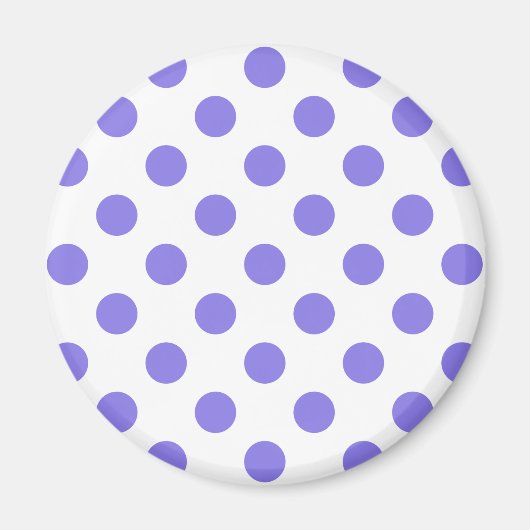 Periwinkle-Polka-Punkte Magnet (Vorne)