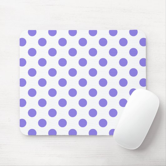 Periwinkle-Polka-Punkte Mousepad (Mit Mouse)