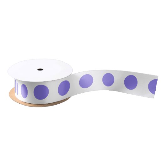 Periwinkle-Polka-Punkte Satinband (Spule)