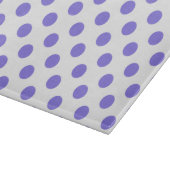 Periwinkle-Polka-Punkte Schneidebrett (Ecke)