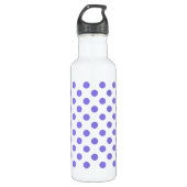 Periwinkle-Polka-Punkte Trinkflasche (Vorderseite)