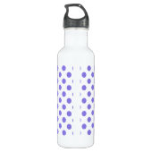 Periwinkle-Polka-Punkte Trinkflasche (Rückseite)