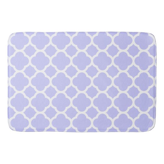 Periwinkle Quatrefolienmuster Badematte (Vorderseite)