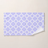Periwinkle Quatrefolienmuster Badhandtuch Set (Handtuch)