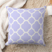 Periwinkle Quatrefolienmuster Kissen (Decke)