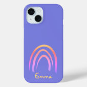 Periwinkle Rainbow Personalisiert Case-Mate iPhone Hülle (Rückseite)