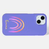 Periwinkle Rainbow Personalisiert Case-Mate iPhone Hülle (Rückseite (Horizontal))