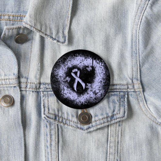 Periwinkle Ribbon Grunge Herz Button (Beispiel)