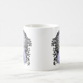 Periwinkle Ribbon mit Flügeln Kaffeetasse (Mittel)