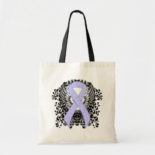 Periwinkle Ribbon mit Flügeln Tragetasche
