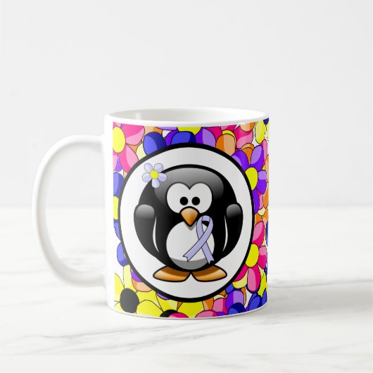 Periwinkle Ribbon Penguin Kaffeetasse (Links)