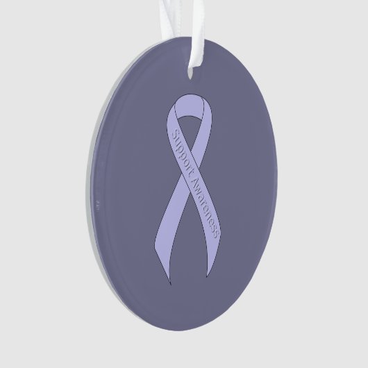 Periwinkle Ribbon Support Awareness Ornament (Vorderseite)