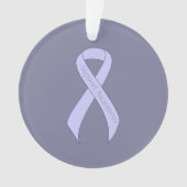 Periwinkle Ribbon Support Awareness Ornament (Vorderseite)