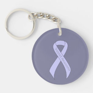 Periwinkle Ribbon Support Awareness Schlüsselanhänger