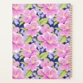 Periwinkle, Rosa und Limone Blüte Planer (Rückseite)