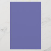Periwinkle Solid Color Briefpapier (Rückseite)