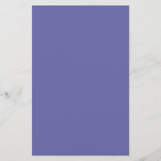 Periwinkle Solid Color Briefpapier (Rückseite)