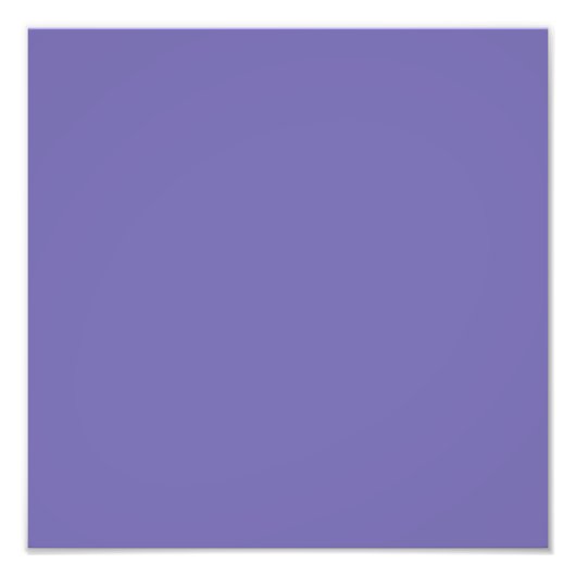 Periwinkle Solid Color Fotodruck (Vorne)