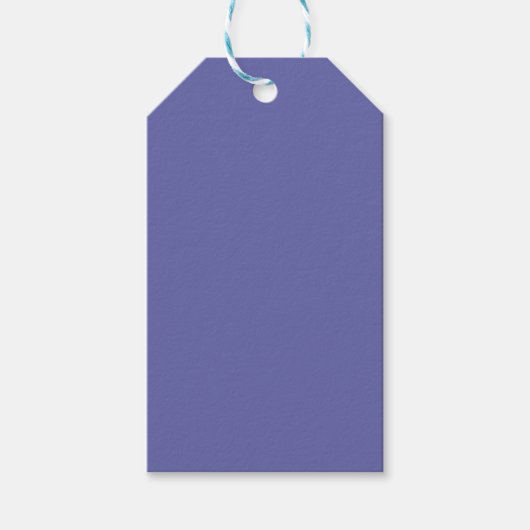 Periwinkle Solid Color Geschenkanhänger (Vorderseite)