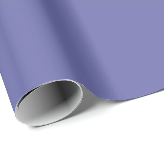 Periwinkle Solid Color Geschenkpapier (Rolleneckpunkt)