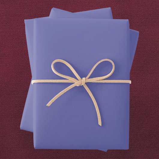 Periwinkle Solid Color Geschenkpapier Set