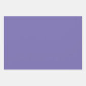 Periwinkle Solid Color Geschenkpapier Set (Vorderseite 2)