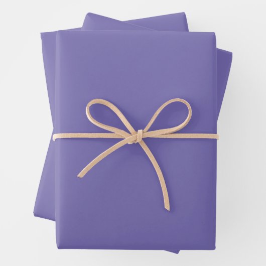 Periwinkle Solid Color Geschenkpapier Set (Beispiel)