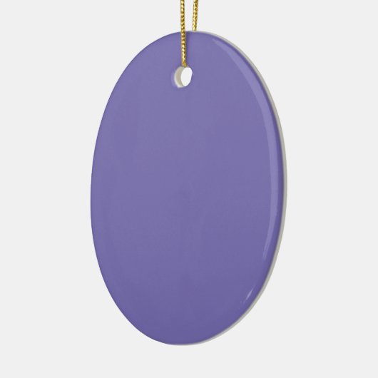 Periwinkle Solid Color Keramik Ornament (Links)