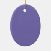 Periwinkle Solid Color Keramik Ornament (Vorne)