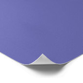 Periwinkle Solid Color Poster (Ecke)